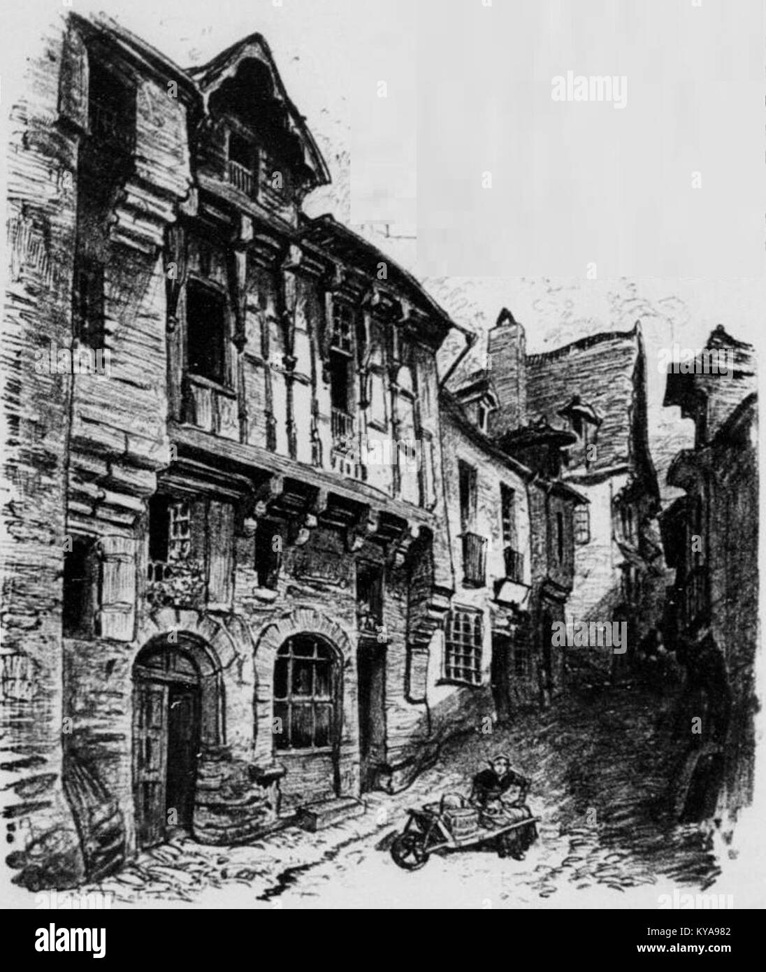 Près l'ancienne porte d'EN-Bas si riferisce a un'area vicino alla storica porta inferiore, che mette in risalto la geografia urbana e il patrimonio locale. Foto Stock