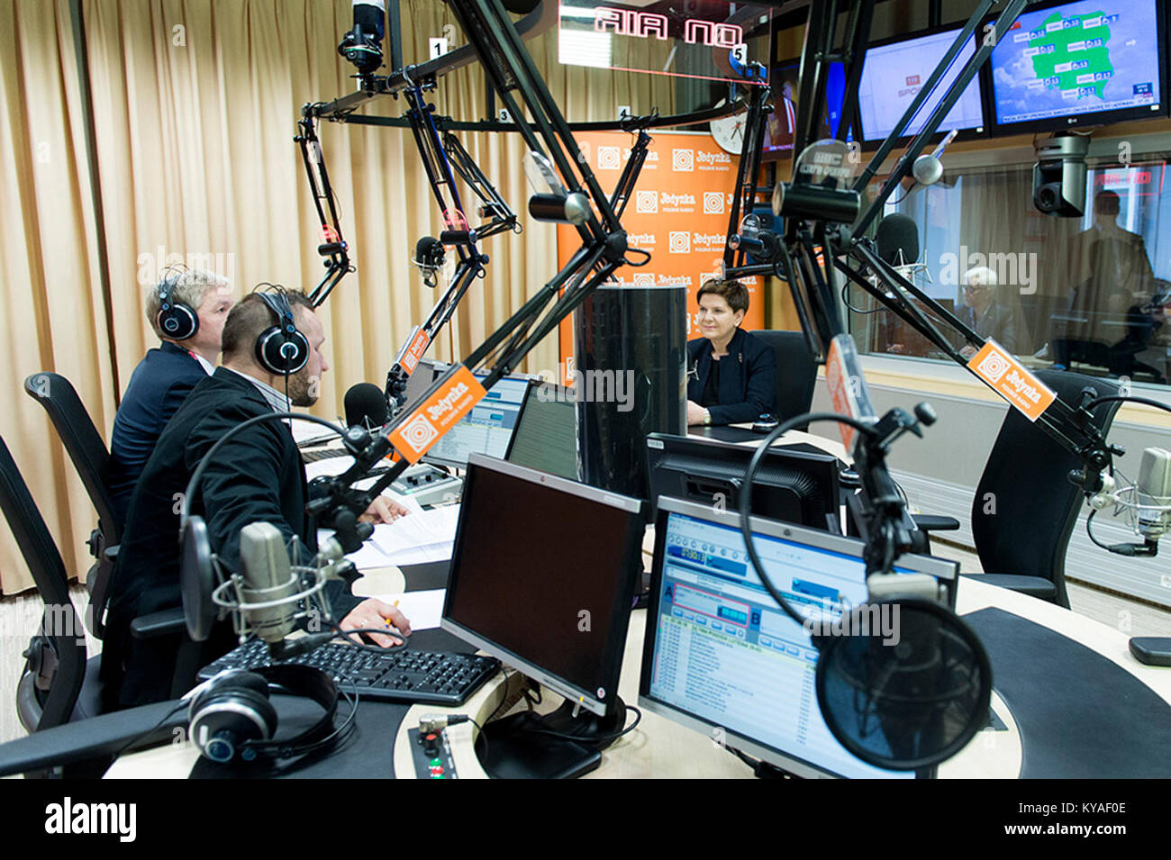 Sygnały dnia PR1 era un programma radiofonico polacco, che forniva notizie quotidiane, contenuti culturali e informazioni pubbliche agli ascoltatori in Polonia. Foto Stock