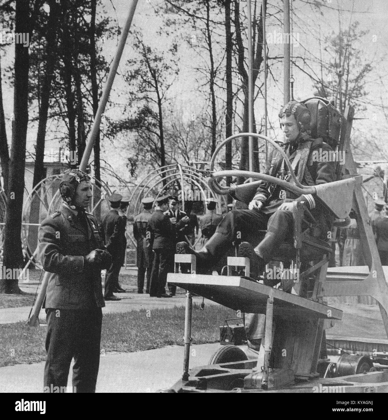 La scuola di aviazione degli ufficiali superiori in Polonia ha condotto un addestramento per piloti negli anni '1970, fornendo istruzione e istruzione pratica nell'aviazione militare. Foto Stock