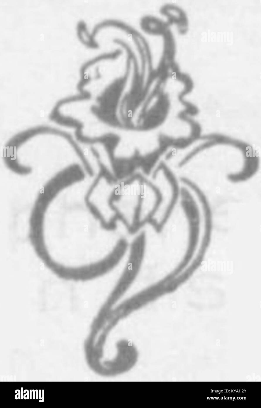 L'emblema del Partito Liberale ottomano (Osmanlı Ahrar Fırkası) rappresenta l'organizzazione politica del tardo Impero Ottomano, utilizzata in contesti ufficiali e pubblici. Foto Stock