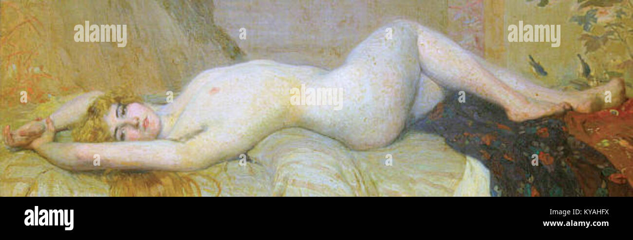 Il ritratto di Simone Nafleux di Germán Taibo González (1889-1919) è un pezzo chiave dell'arte dei primi anni del XX secolo, che mostra l'abilità dell'artista nel catturare l'espressione e il carattere umani. Taibo González era noto per la sua ritrattistica dettagliata e la profondità emotiva nelle sue opere. Foto Stock
