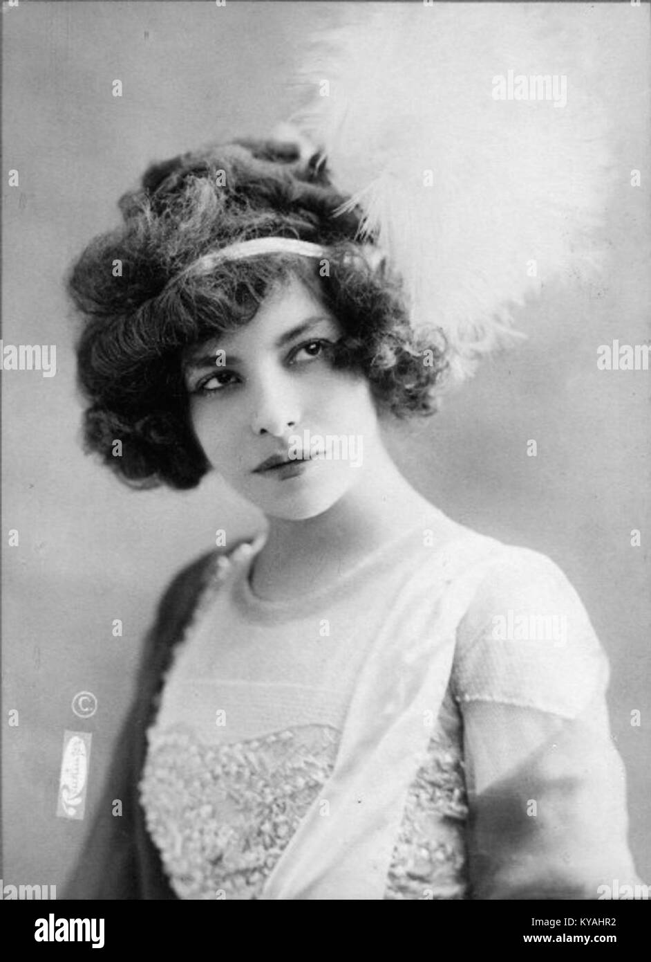 Ritratto di Polaire, un'attrice francese nota per la sua carriera nel teatro e nel cinema Foto Stock