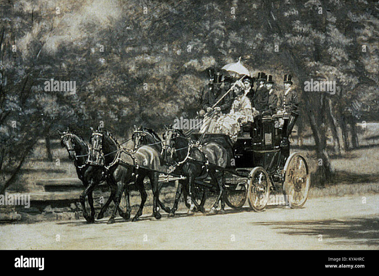 Thomas Eakins - Il Rogers per collezionisti Four-In-mano (un maggio mattina nel Parco) Foto Stock