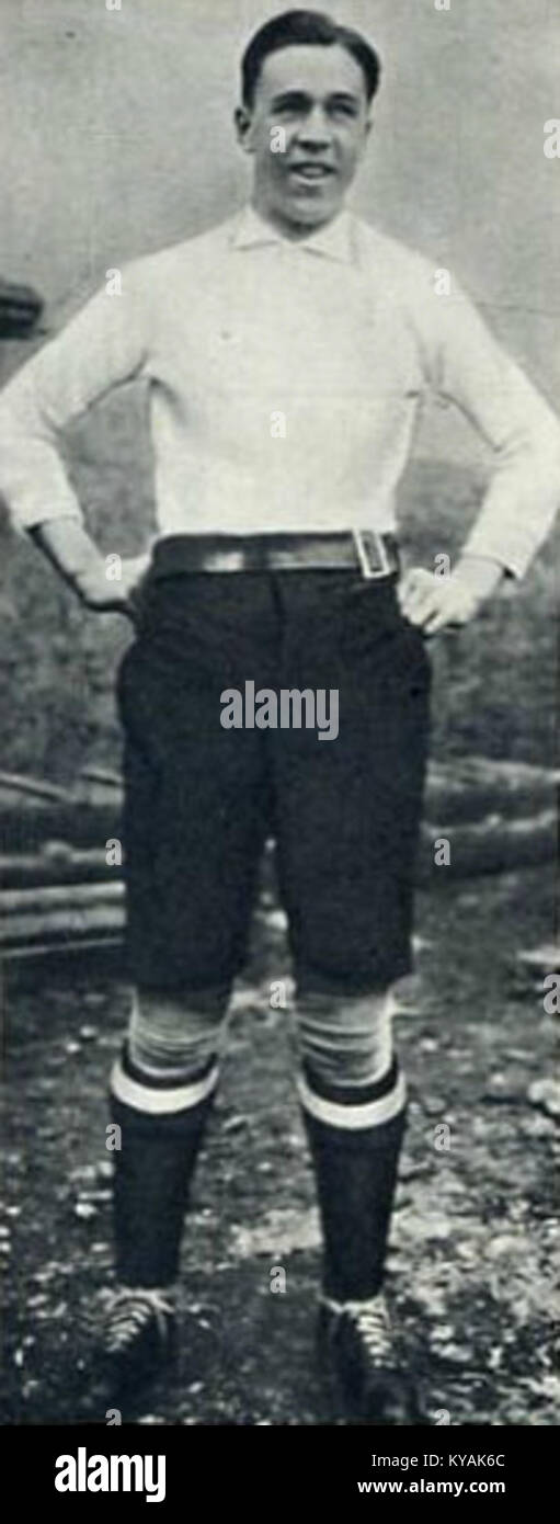 Virginio Rosetta è stato un calciatore italiano che ha giocato per la US Pro Vercelli negli anni '1910-1920, contribuendo alla storia del calcio italiano. Foto Stock