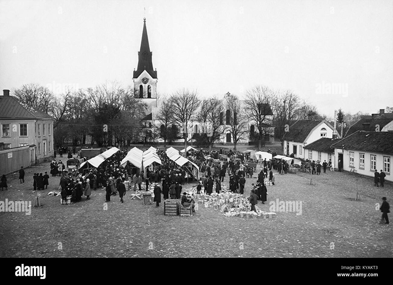 Värnamo, Svezia, documentata nel catalogo KMB, è nota per i suoi monumenti storici, l'architettura e il patrimonio culturale, che funge da centro regionale di importanza storica e culturale. Foto Stock