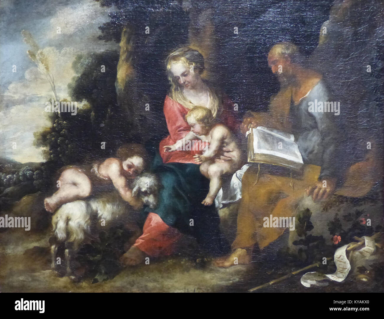 Questa opera d'arte, parte della collezione del Musée des Beaux-Arts di Nîmes, riflette le diverse proprietà del museo, che vanno dal Rinascimento al XX secolo, mettendo in mostra diversi stili e periodi artistici. Foto Stock