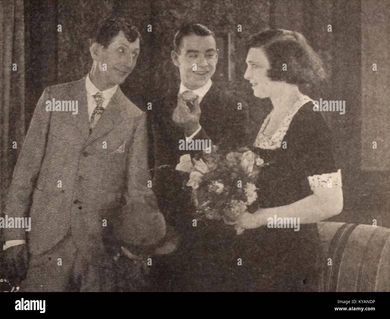 Il film muto del 1921 Torchy si mescola, parte della serie Torchy, ritraendo le avventure di una giovane donna nel primo cinema americano. Foto Stock