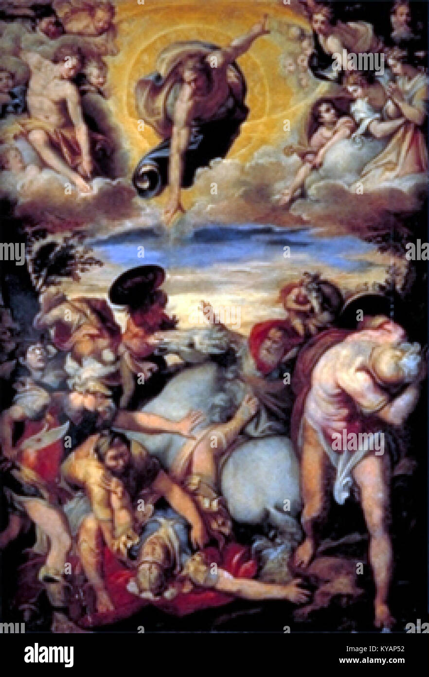 Taddeo Zuccari, Conversione di san Paolo, San Marcello al Corso, 1564-1566 Foto Stock