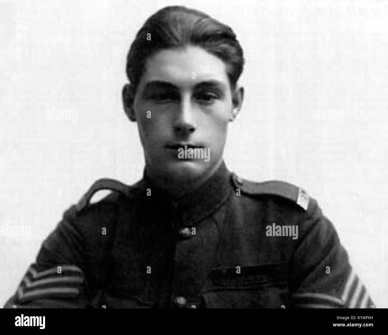 Thomas Ricketts è raffigurato in un ritratto come un destinatario della Victoria Cross, evidenziando il suo servizio nell'esercito britannico. Foto Stock