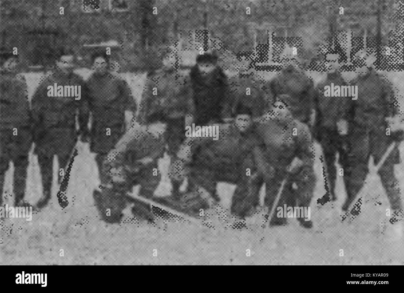 Lo STAL Rzeszów è una squadra polacca di hockey su ghiaccio di Rzeszów, nota per la sua lunga storia nello sport. Compete nelle principali divisioni nazionali, rappresentando l'hockey su ghiaccio polacco ad alto livello. Foto Stock