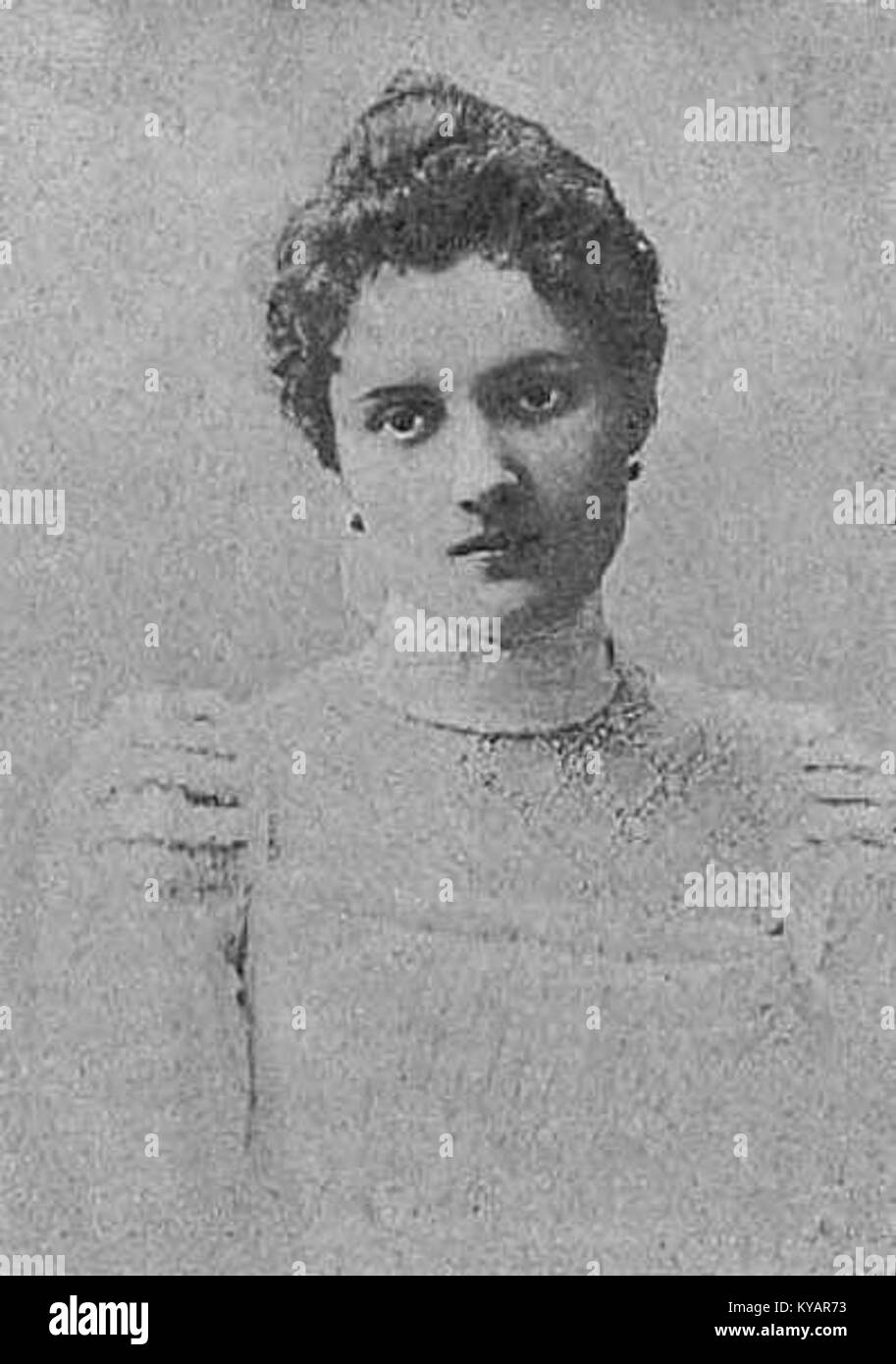 Wanda Dzikowska (– 1901) è stata una figura culturale polacca nota per i suoi contributi all'arte, alla letteratura o all'educazione in Polonia. Foto Stock