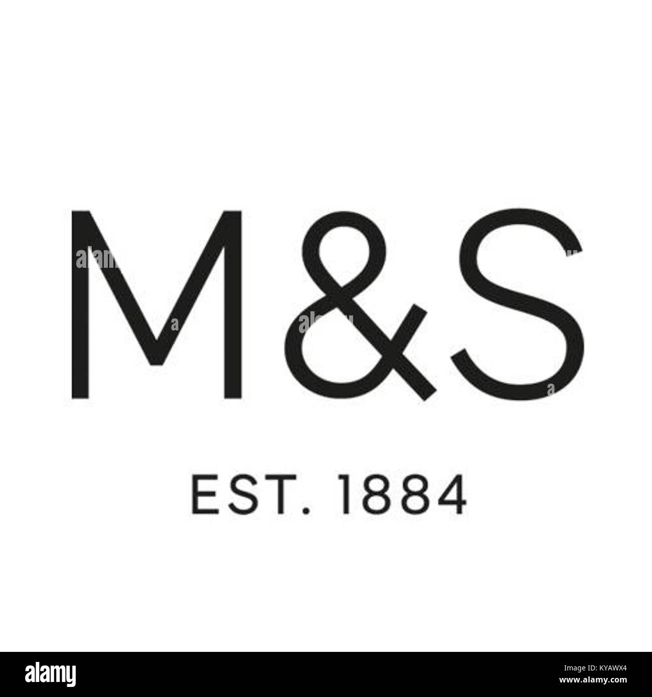 Il logo di Marks & Spencer, un importante rivenditore multinazionale britannico, che rappresenta l'identità del marchio e il design visivo dell'azienda. Foto Stock