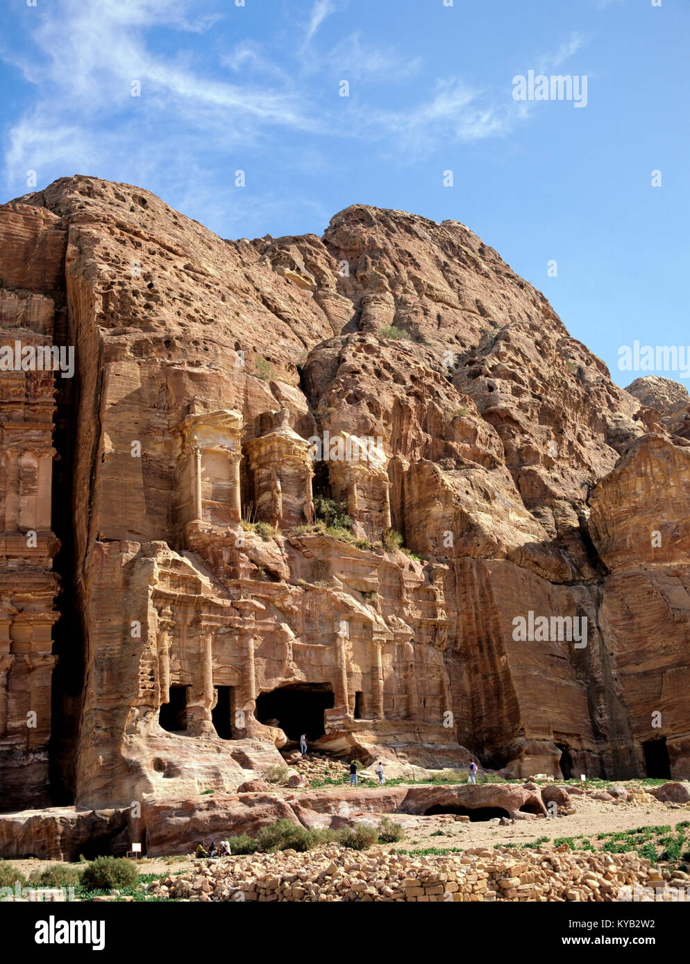 2249. Il corinzio tomba,le tombe reali, Petra, Ma'an Gov, Giordania Foto Stock