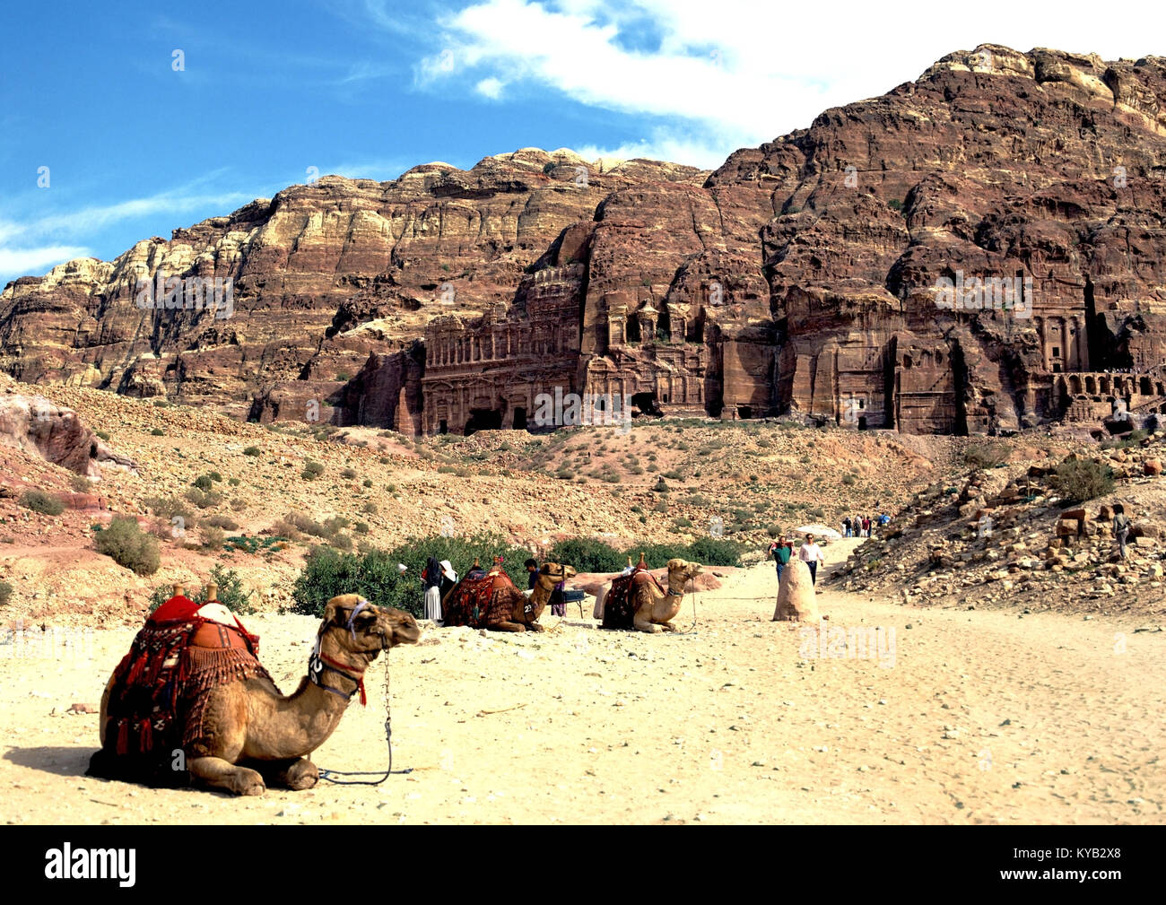 2252. Le tombe reali, Petra, Ma'an Gov, Giordania Foto Stock