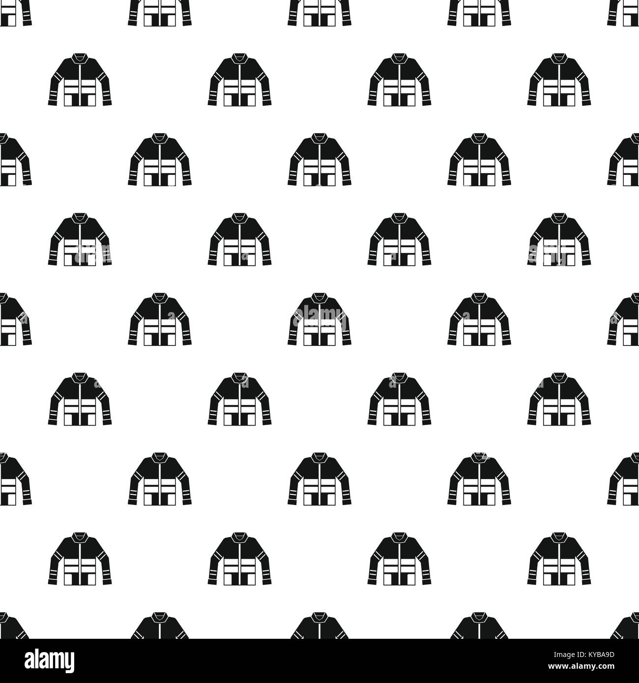 Firefighter jacket vector pattern Illustrazione Vettoriale