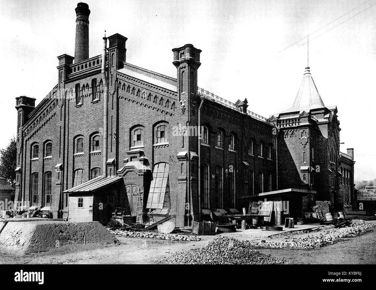 Max Hoeppener ha progettato pompe per acque reflue a Mosca durante gli anni '1890, utilizzate per la gestione delle acque reflue municipali e per le infrastrutture sanitarie pubbliche. Foto Stock