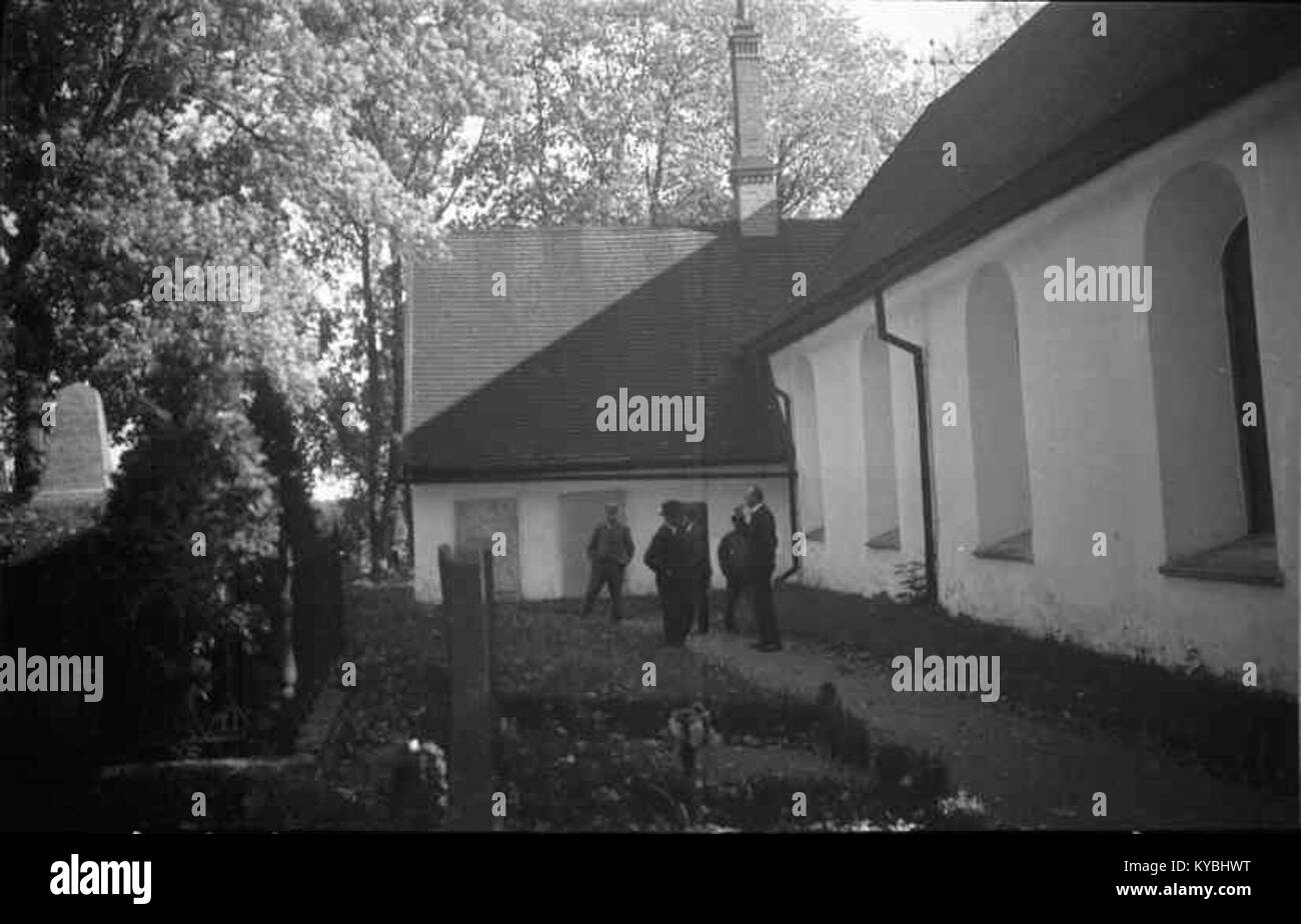 La Vecchia Chiesa di Nässjö in Svezia è un sito storico conservato negli archivi del National Heritage Board svedese, notevole per il suo valore culturale e storico. Foto Stock