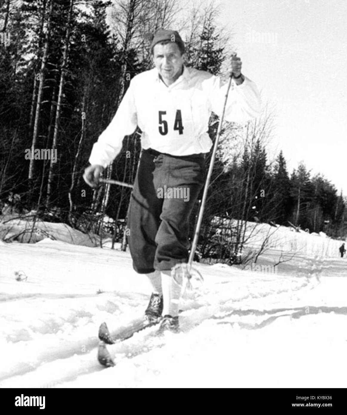 Nils 'Mora-Nisse' Karlsson Vasaloppet 1950 001 Foto Stock