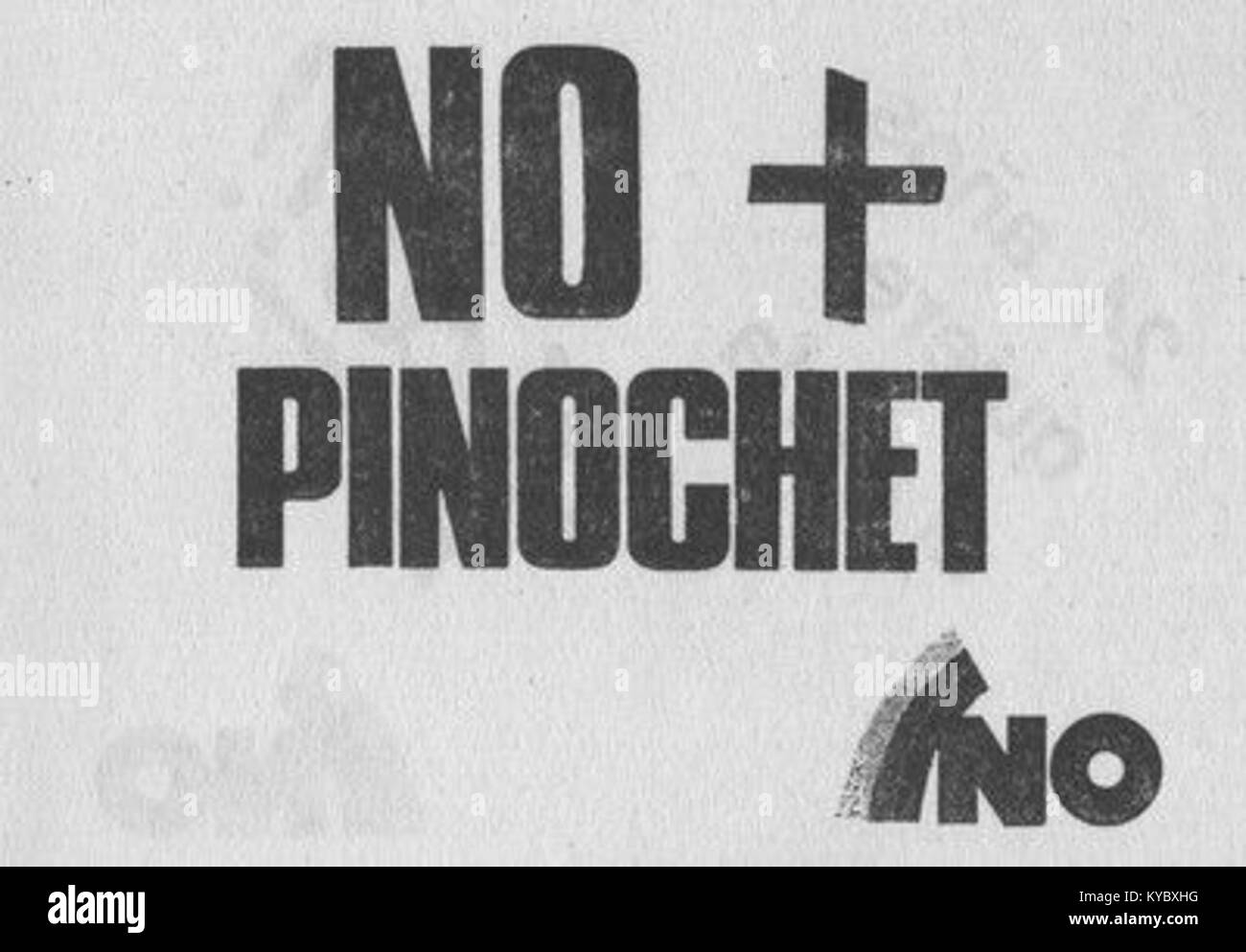 Immagine storica o politica associata ad Augusto Pinochet, che documenta il regime militare cileno durante gli anni '1970 e '1980 e il suo impatto sulla storia politica della nazione. Foto Stock