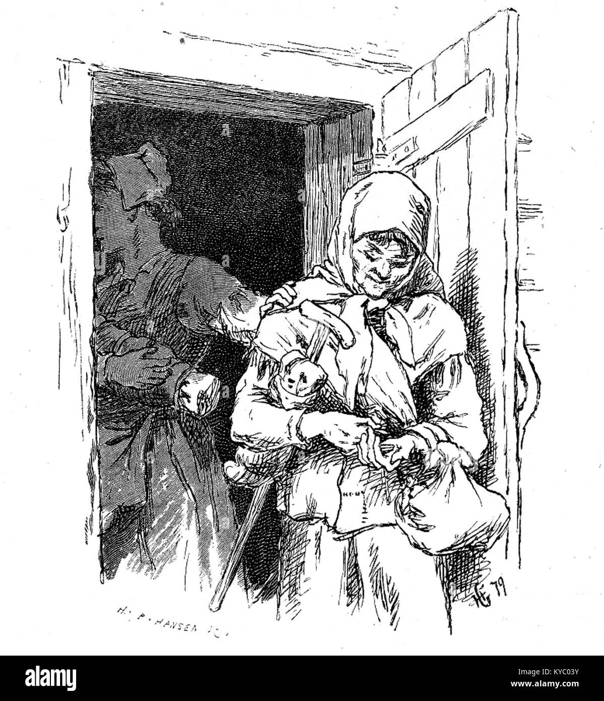 Una raccolta di racconti popolari norvegesi che mettono in risalto "EN signekjæring", una storia radicata nel folklore scandinavo e nella tradizione orale, che riflette le credenze culturali, la narrazione rurale e il patrimonio mitologico. Foto Stock