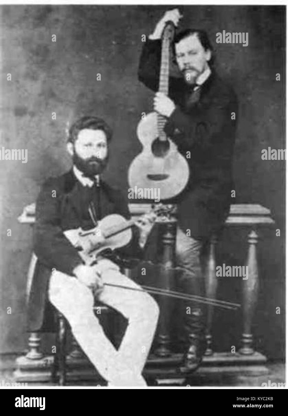 Nyizsnyay Gusztáv (nato Nyizsnyánszky, 1829 – 1882) è stato un vándorlantos musicista e musicista ungherese, associato a Beér József in collaborazioni musicali nell'Ungheria del XIX secolo. Foto Stock