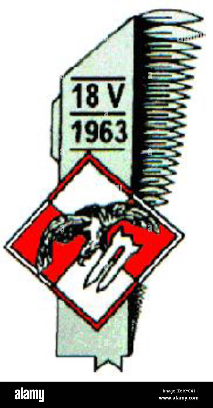 L'Odznaka pamiatkowa era un distintivo commemorativo del 56° Kujawian Helicopter Squadron. Questa insegna militare segna il servizio dello squadrone e il suo ruolo nella storia dell'aviazione militare polacca. Foto Stock