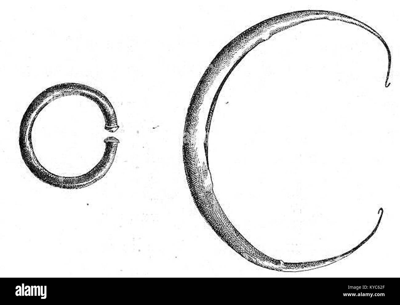 Studio di Osman Hamdi Bey nel 1892 che mostra braccialetto e collana d'oro dalla sepoltura di Tabnit, parte di manufatti fenici scoperti a Sidone e presentati a Parigi. Foto Stock