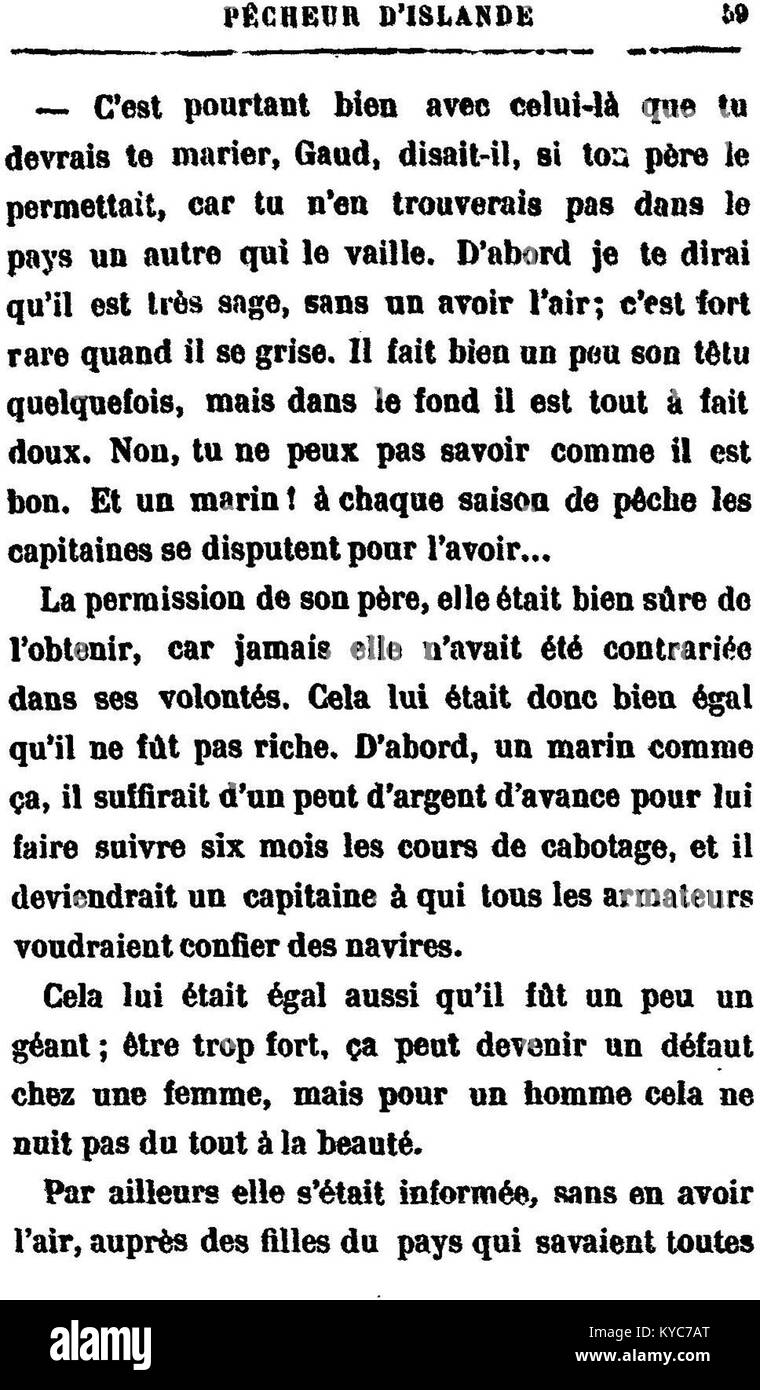 Questa immagine intitolata "Pêcheur d'Islande" documenta la vita e l'ambiente circostante dei pescatori islandesi, sottolineando la loro connessione con l'ambiente naturale e il mare. Foto Stock