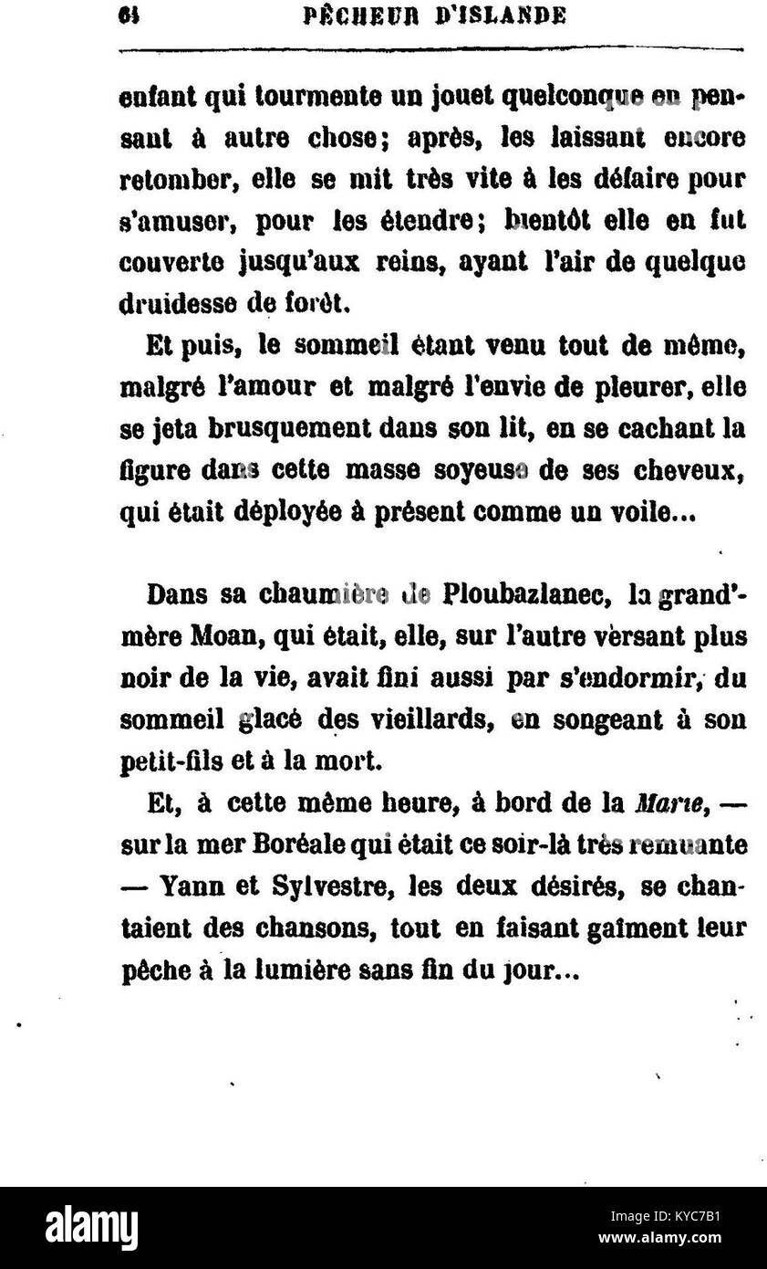 Ancora da ''Pêcheur d'Islande'', raffigurante pescatori su reti da traino, che rappresentano il lavoro fisico e le tradizioni marittime della costa atlantica francese. Foto Stock