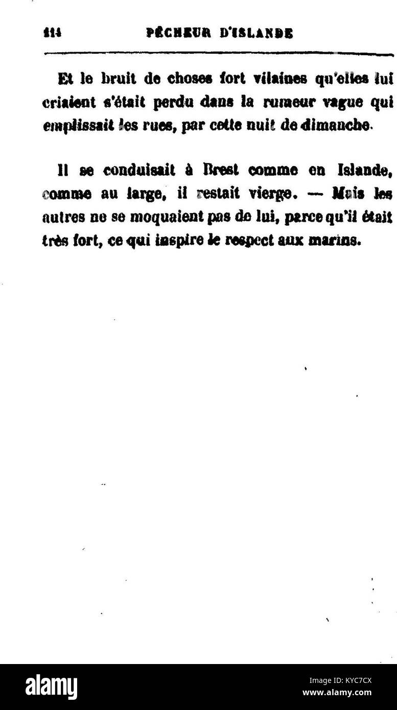 Un'immagine di "Pêcheur d'Islande" che mostra l'addio di un marinaio prima di partire per il mare. Simboleggia i legami emotivi e i rischi che le famiglie di pescatori devono affrontare. Foto Stock