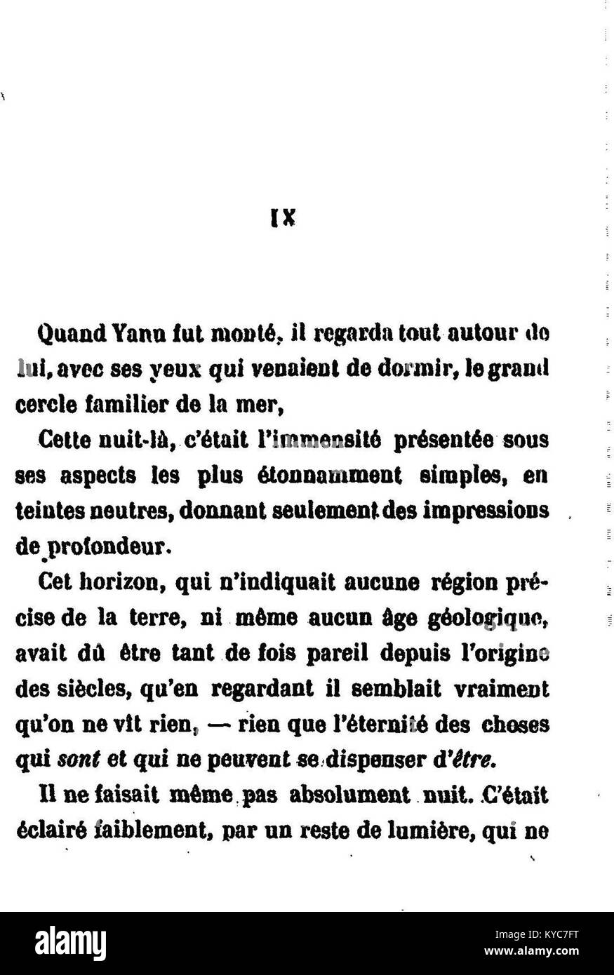 Un'illustrazione di copertina per l'edizione 190 del Pêcheur d'Islande di Pierre Loti, raffigurante i pescatori e il mare, sottolineando i temi del romanzo di difficoltà, resistenza e connessione tra uomo e natura. Foto Stock