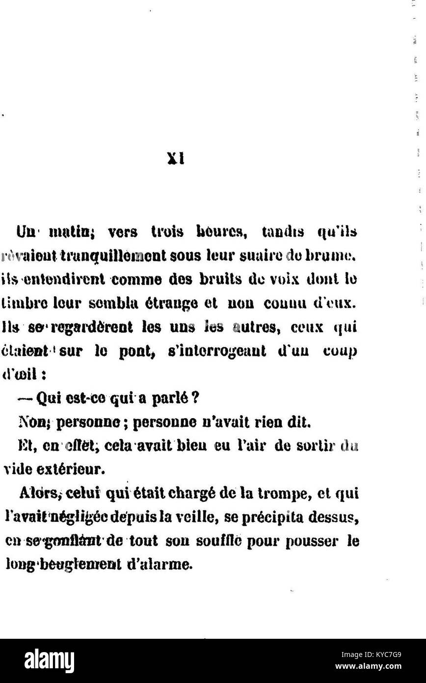 Scena della “Pêcheur d’Islande” che mostra la nave ancorata vicino alla costa durante il tempo calmo, raffigurante le attività dell’equipaggio e la routine del lavoro marittimo nell’Atlantico settentrionale. Foto Stock