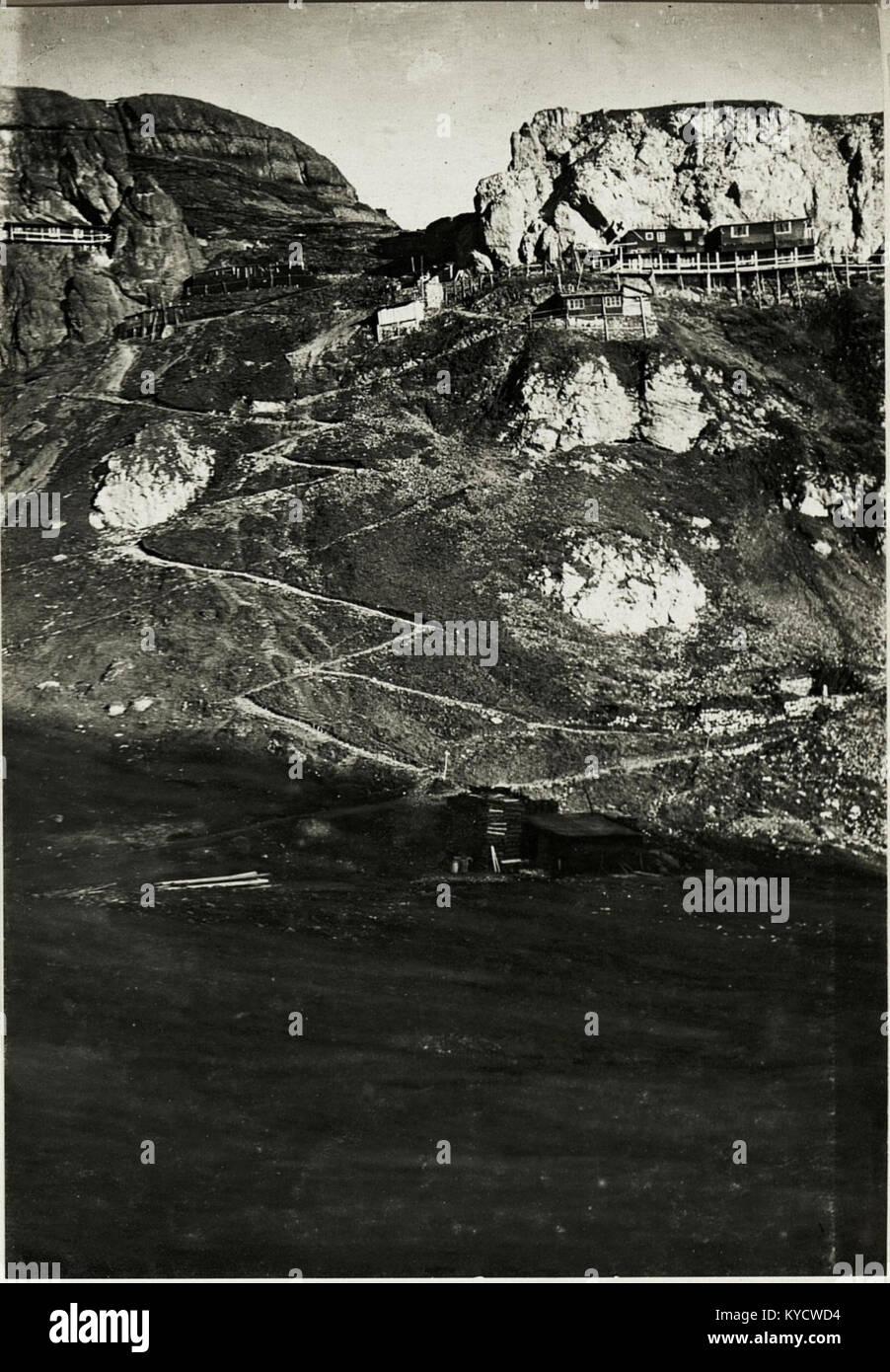 Panorama Standpunkt, Am Fuße des Belvedere, (2. Teilbild zu WK1 ALB016 04284A) .Fortsetzung Ober und Unter Bescul. (BildID 15423973) Foto Stock