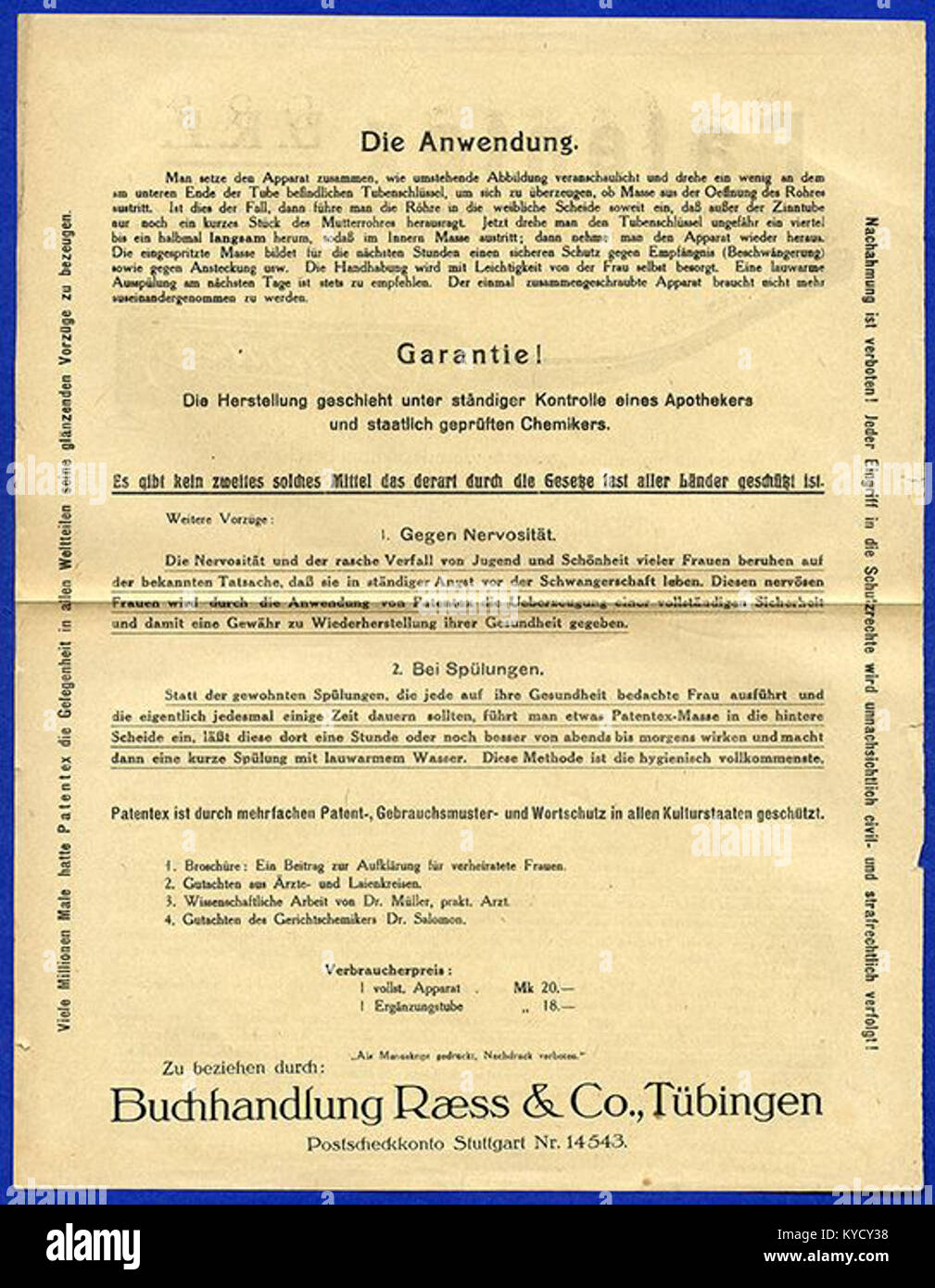 Il “Patentex” si riferisce a un campione o a un libro di modelli pubblicato dalla libreria Raess di Tübingen, Germania, che illustra gli esemplari di set di caratteri o i modelli di stampa utilizzati nel commercio del libro del XIX secolo. Foto Stock