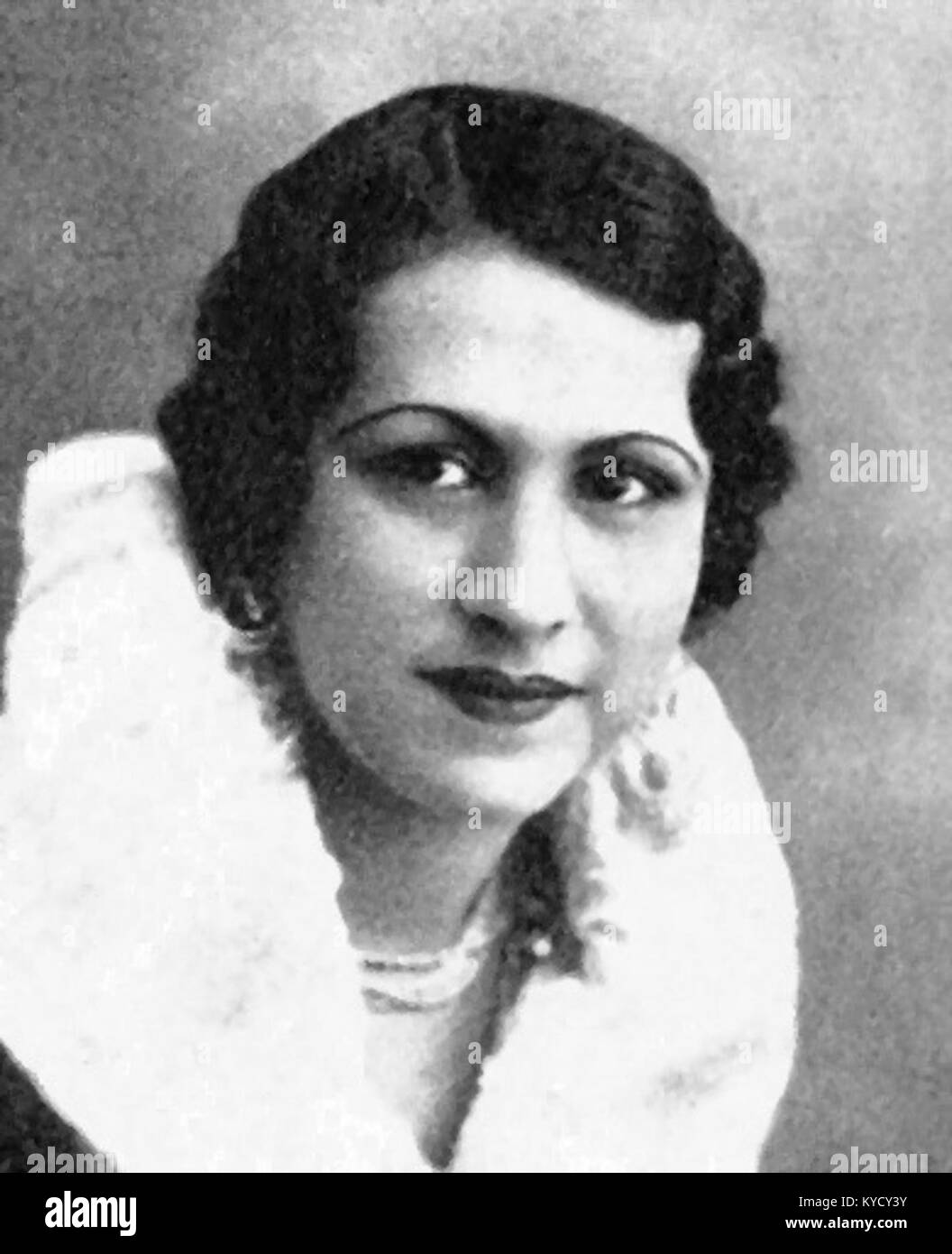 Ritratto di Patience Cooper, attrice dei primi anni del XX secolo, che mette in evidenza il suo ruolo nel teatro e nel cinema durante gli anni '1930, mostrando la storia delle performance. Foto Stock