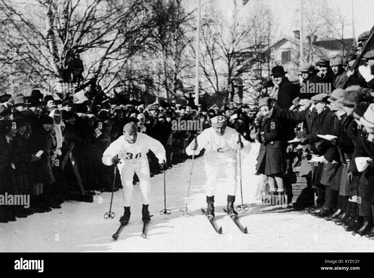 Hedlund Per-Erik e Sven Utterström Vasaloppet 1928 Foto Stock