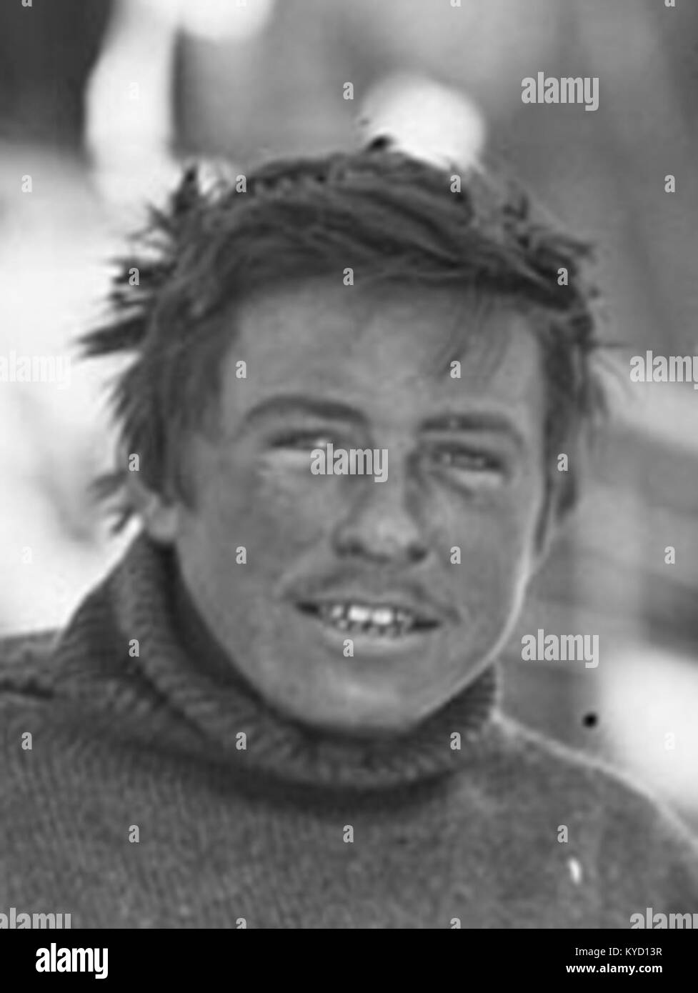 Questa fotografia mostra Percy Edward Correll, un meccanico e fisico assistente australiano che ha prestato servizio nella spedizione antartica Australasiana del 1911-1914, documentando il terreno e le attrezzature antartiche. Foto Stock
