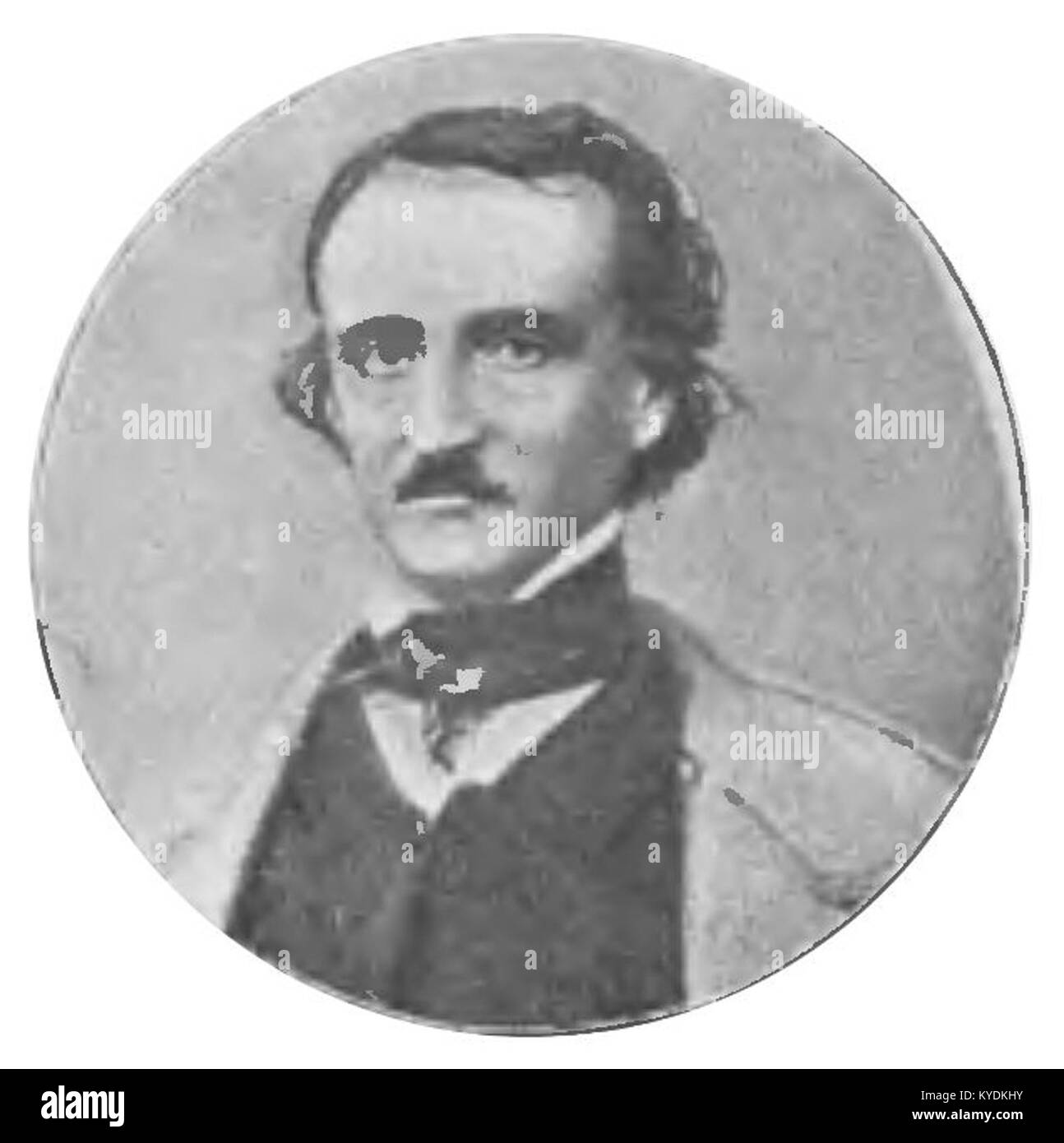 PL Edgar Allan Poe - Z nietłómaczonych poezyi portret Foto Stock