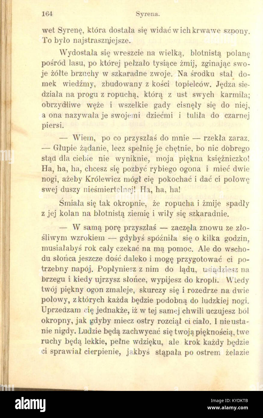 Una copertina del libro del 1899 per Baśnie (Fairy Tales) di Hans Christian Andersen, che mostra illustrazioni d'epoca e titoli che rappresentano l'influenza duratura dell'autore sulla letteratura per bambini. Foto Stock