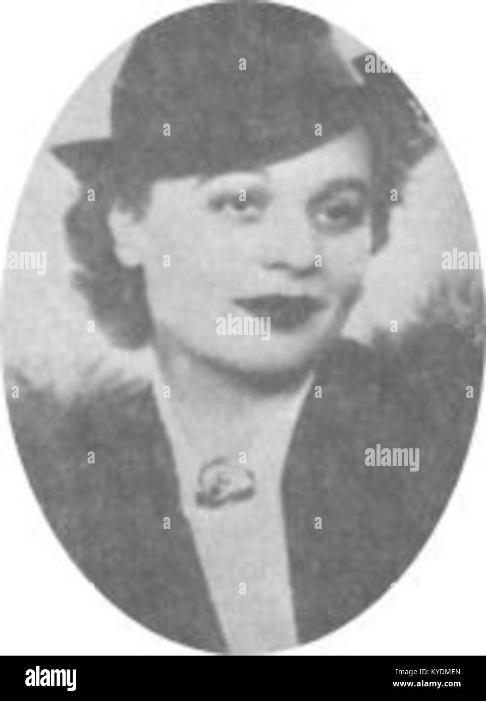 Ritratto dell'attrice ungherese Mária Sulyok, realizzato nel 1935, che documenta il suo contributo al cinema e al teatro nell'Ungheria del XX secolo. Foto Stock