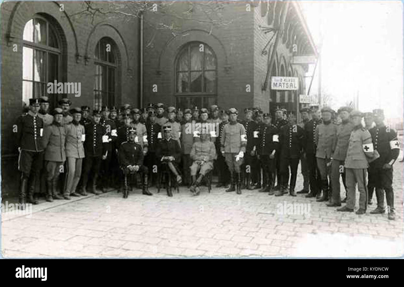 Lo Svea Logistic Corps Medical Platoon era un'unità dell'esercito svedese responsabile di fornire supporto medico e logistico alle operazioni militari e al personale. Foto Stock