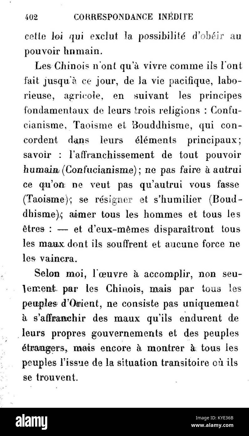 Questo fa riferimento a un insieme di lettere di Leo Tolstoj (1828-1910), l'autore e filosofo russo, dove l'edizione 402 denota un volume specifico nella sua corrispondenza. Queste lettere fanno luce sul suo pensiero personale, sul suo lavoro letterario e sul suo impegno pubblico. Foto Stock