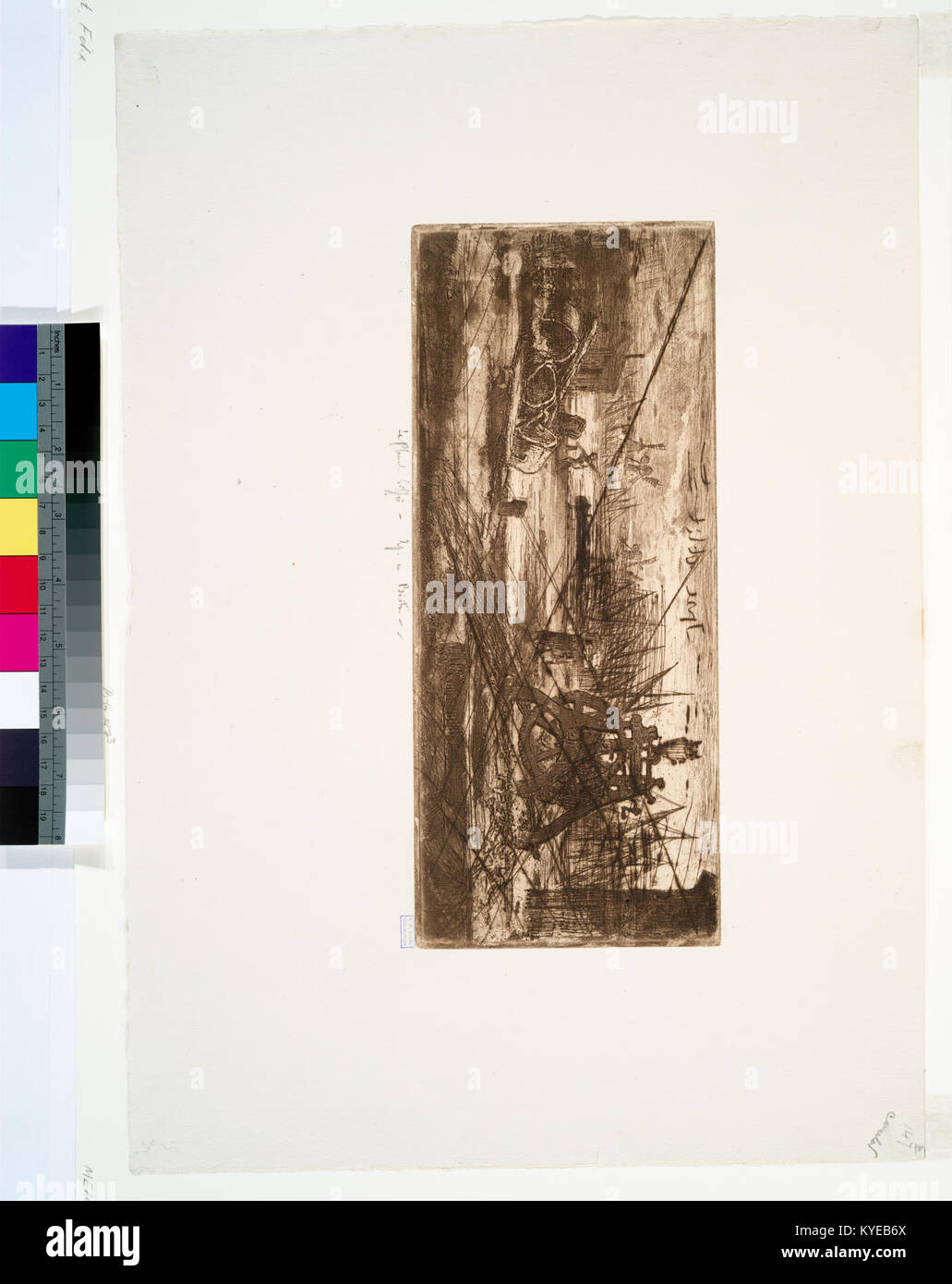 Questa immagine mostra un vecchio cantiere a Rochester, New York, che documenta le prime pratiche e macchinari di sviluppo industriale o urbano. Foto Stock