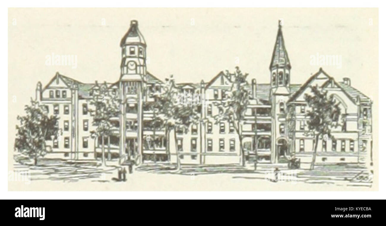 Il Columbus Girls' Industrial Institute and College, fondato nel 1891 nel Mississippi, era dedicato all'educazione femminile, enfatizzando l'istruzione industriale e accademica. Foto Stock