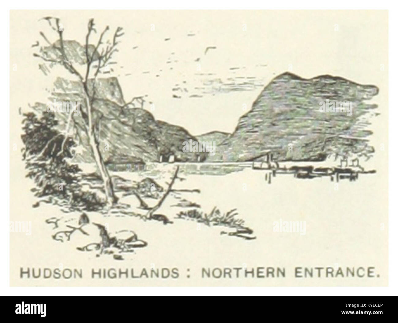 US-NY(1891) p581 HUDSON HIGHLANDS Foto Stock