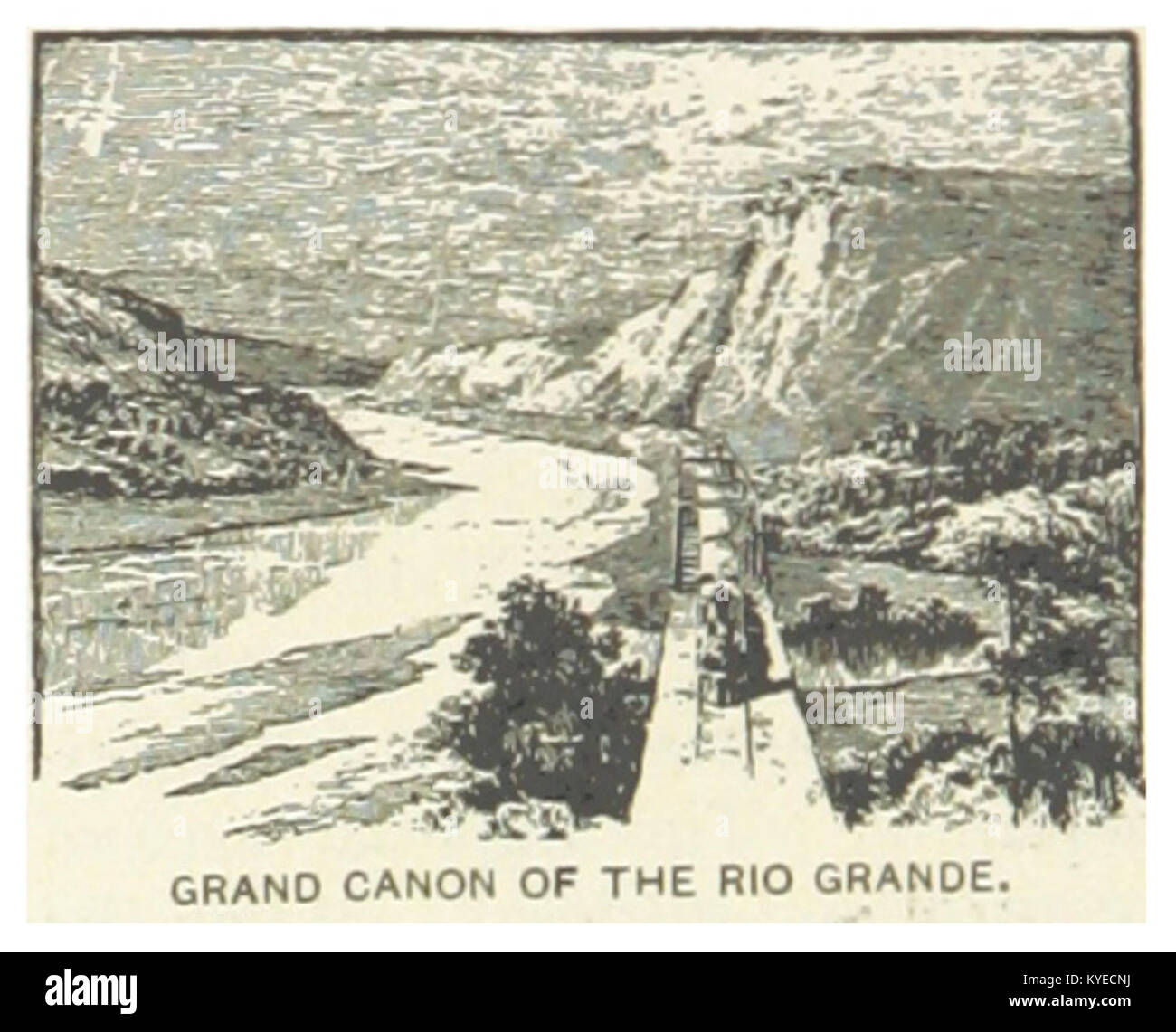 US-TX(1891) p816 GRAND CANON DEL RIO GRANDE Foto Stock