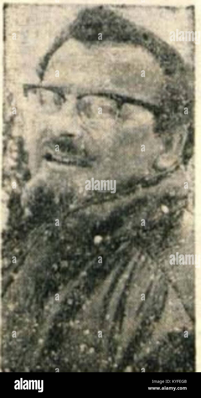 Vlado Gorišek, attivo nel 1969, è una figura documentata in ingegneria, nota per i contributi in architettura e design, in particolare nei progetti strutturali Foto Stock