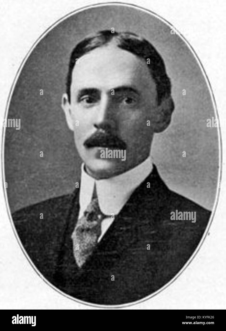 Questo ritratto raffigura Waddy B. Wood, una figura influente intorno alla fine del XX secolo, che riflette lo stile artistico e il contesto sociale del periodo. Foto Stock