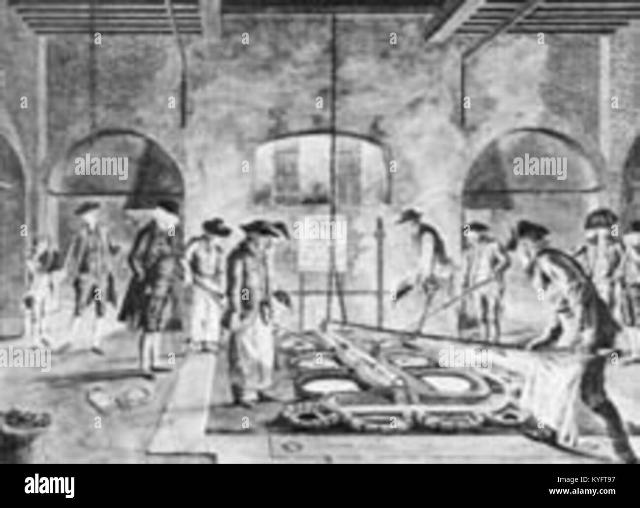 La Woolwich Royal Brass Foundry, fondata nel 1778, era una fonderia britannica che produceva artiglieria e oggetti in ottone, riflettendo l'artigianato industriale del XVIII secolo. Foto Stock