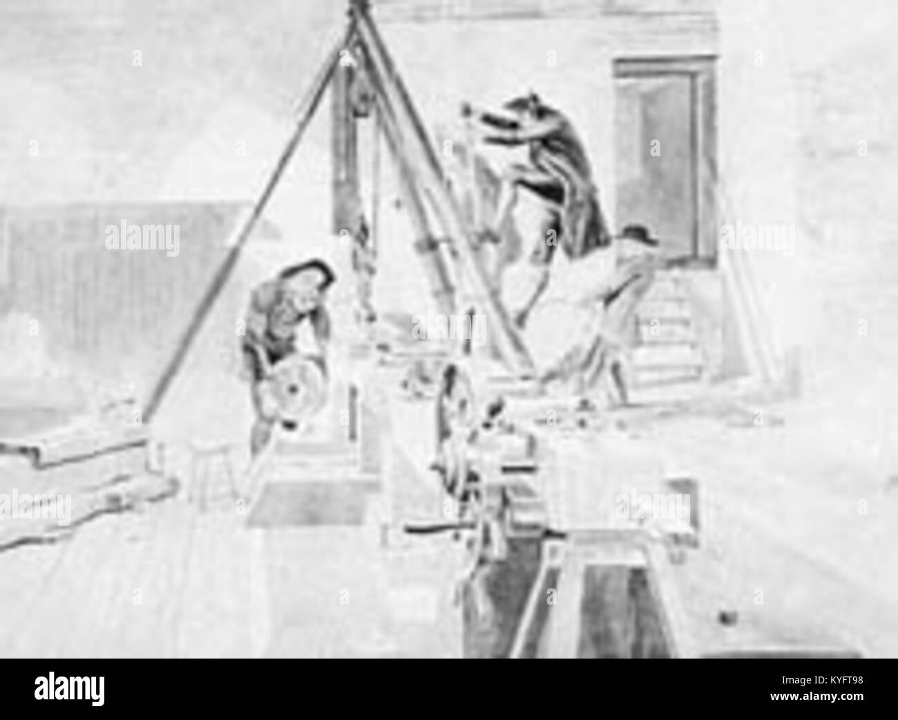 La Woolwich Royal Brass Foundry nel 1778 fu una struttura industriale britannica che produceva attrezzature militari durante il XVIII secolo. Foto Stock